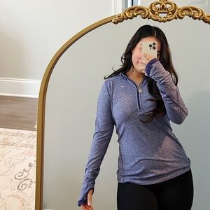 Nike Purple Quarter Zip Athletic Top